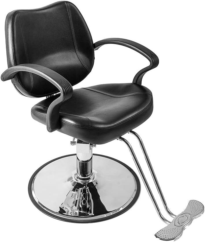 Hairdressing Equipment Barber Chair Ladies Barber Chair Black American Warehouse