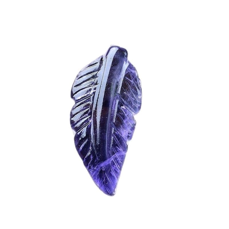 Natural Crystal Healing Feather Pendant...