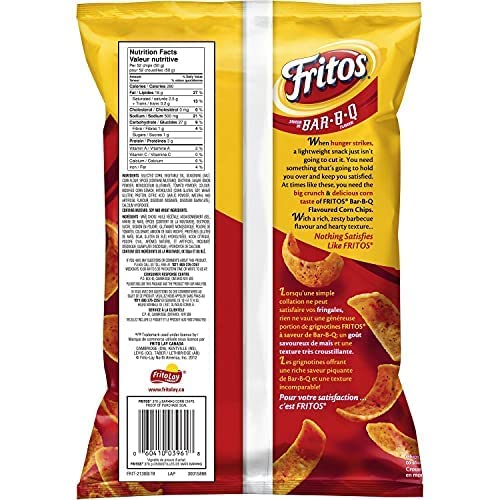Fritos Bar-B-Q Corn Chips 12OZ Bags (340g) x 4