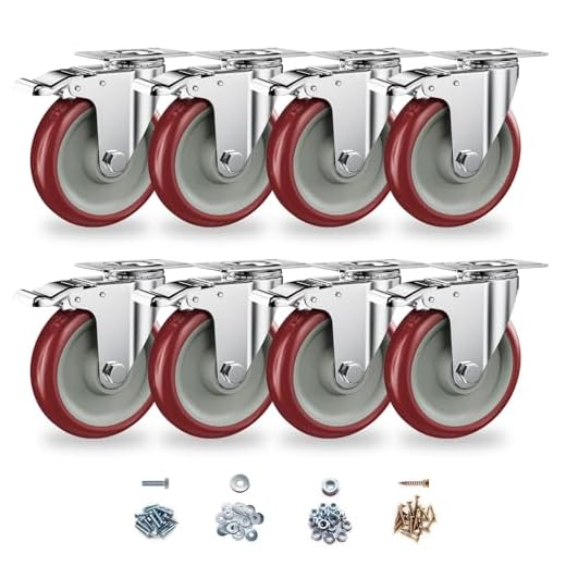 Heavy Duty Casters Set of 8