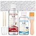 Kit Fibra de Vidrio y Resina, Kit Reparación fibra de Vidrio, Resina Epoxi + 1m² Fibras de Vidrio de 300g, Reparación y Laminació Carrocerías, Embarcaciones, Tuberías y Muchas Otras Superficies