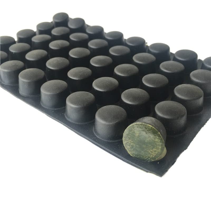 Almohadilla de pie redonda para evitar ruidos de sillas y muebles goma autoadhesiva 18x12mm
