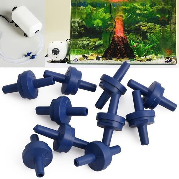 VAYINATO® Aquarium Air Pump Check Valve One Way, 10 Pcs - Fish Tank Non-Return Valve Plastic Accessories (Blue) by Petzlifeworld (B09KGYJMW9) Amazon Price History, Amazon Price Tracker