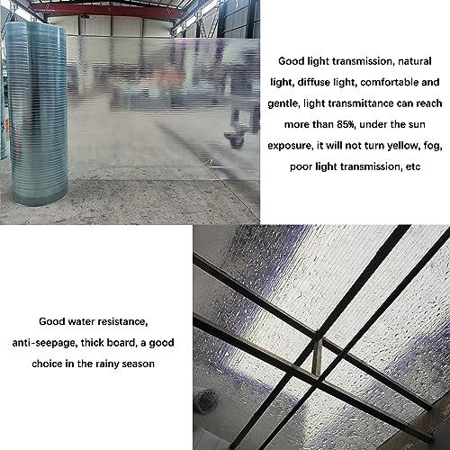 Panel impermeable de policarbonato resistente a rayos UV para techo 7