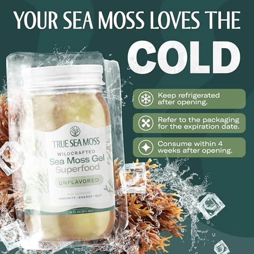 TrueSeaMoss Sea Moss Gel – Made in USA – Wildcrafted Seamoss, Dried Seaweed & Sea Vegetables – Original, Pack of 2 (Labels May Vary) - Thumbnail 6