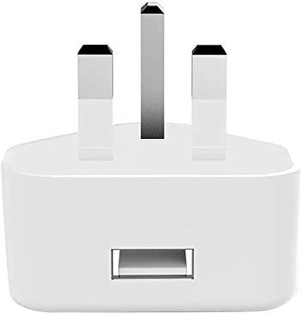 DGTRD USB Charger Plug 5V2.1A, Universal 3 Pin UK Wall Charger Head AC Power Adaptor Plug for Tablets Ipad 1 2 3 Iphone 13 12 11 XS Max SE2 XR X 8 Plus Samsung S20 S10 S9 S8 A50 etc