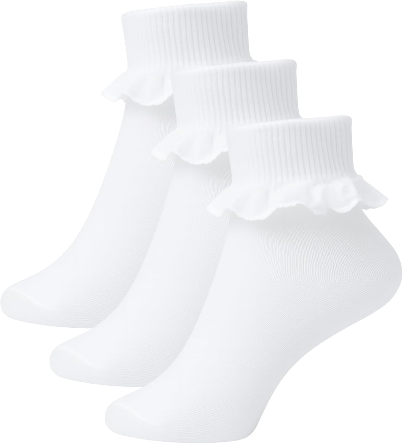 A2Z 4 Kids Girls Children Back to School Cotton Rich Plain Ankle School Socks Pack Of 3 Age 2-9 Years UK Shoe Size 6-3.5