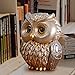 Artpaul Owl Decorations for Home Small Owl Decor Figurines Shelf Decor Home Office Living Room Decorations Birthday Gifts (Gold)