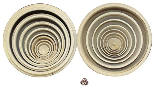 Winterworm Holz-Eulen, 1 Set, 10 Stück, Handarbeit, Matroschkapuppe, Kinderspielzeug, für Krippe, Nistplatz, tolles Geschenk