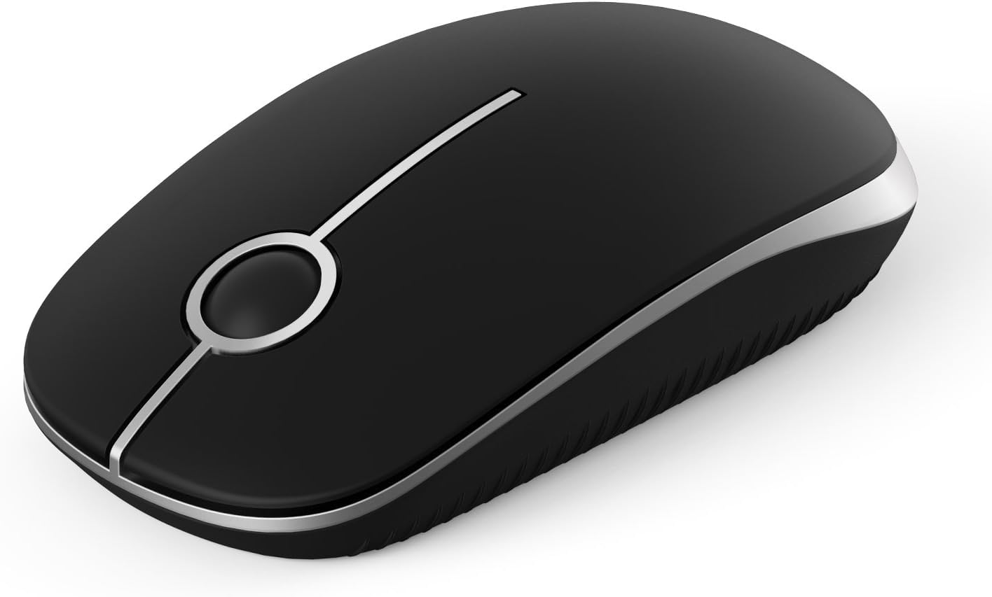 Seenda Wireless Mouse, 2.4GHz Silent Mouse with USB Receiver, 18 month battery life, 1600 DPI Optical Tracking, Portable Computer Mice for Laptop PC Notebook- Black and Silver