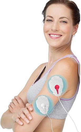 Miniatura 5 de Easyhome 16 almohadillas de electrodo adhesivo reutilizables TENS de 2 x 3 pulgadas para masajeador de pulso electrónico TENS en forma de mano, 510K