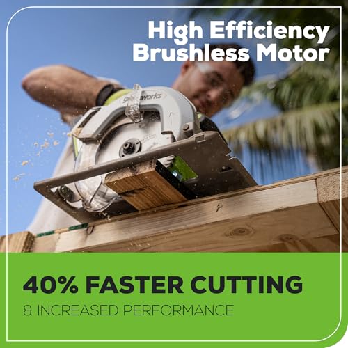Image of Greenworks 24V 7-1 /4'' Circular Saw Brushless Cordless, with 4Ah Battery and 2A Charger