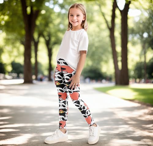 Kiench Girls Printed Leggings Yoga Pants for Kids Pack of 34