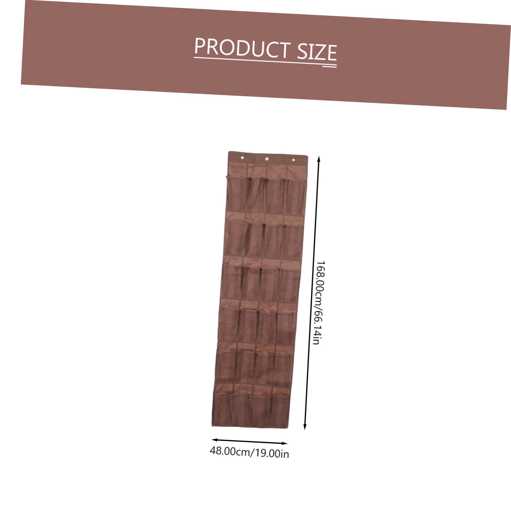 KOMBIUDA Door Shoe Organizer Non-woven Hanging Storage Bag for Home Fits over Door Space-saving Design for Practical Shoe Storage and Organization