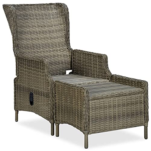 Yuhi-Hqyd 5 Piece Patio Dining Set,Afternoon Tea Suit,Conversation Furniture,Balcony Bar,Features Reclining Function,Perfect For Patio, Garden, Porch,Family Room,Sitting Area, Brown #TOP3