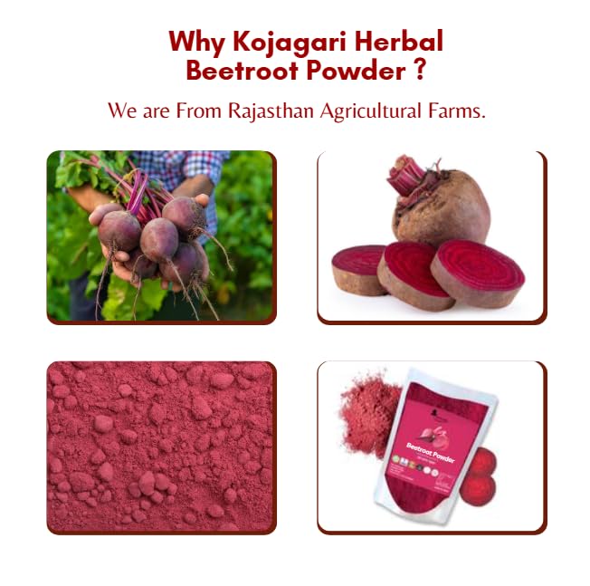 Image of Herbal Beetroot Powder + Rice Powder Mask (pack of 2) | By Kojagari | Reduce Acne, Darkspots, Tanning | Brightening and Glowing | Combo Face pack |