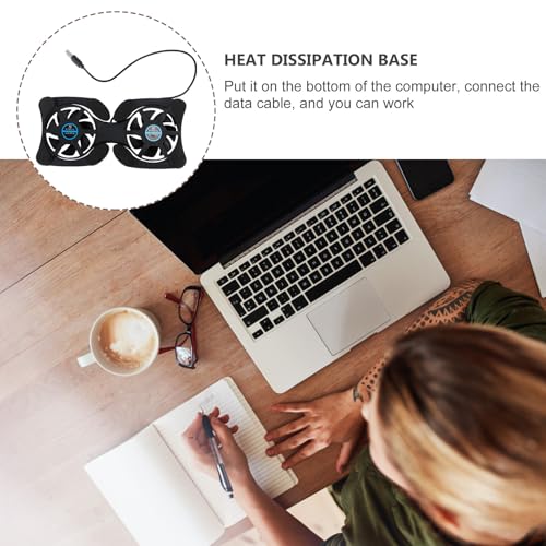 Enfriador portátil para laptop plegable con doble ventilador USB miniatura 7