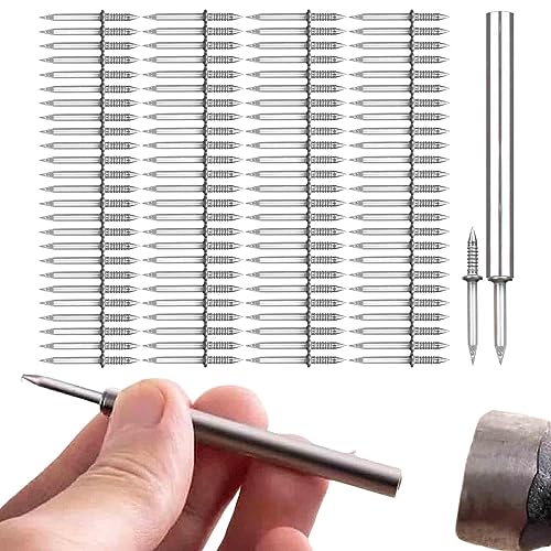 Clavos de doble cabeza PUCHEN 100 para zócalos, sin costuras, con tornillo específico y herramienta de manga para trabajo en madera miniatura 1