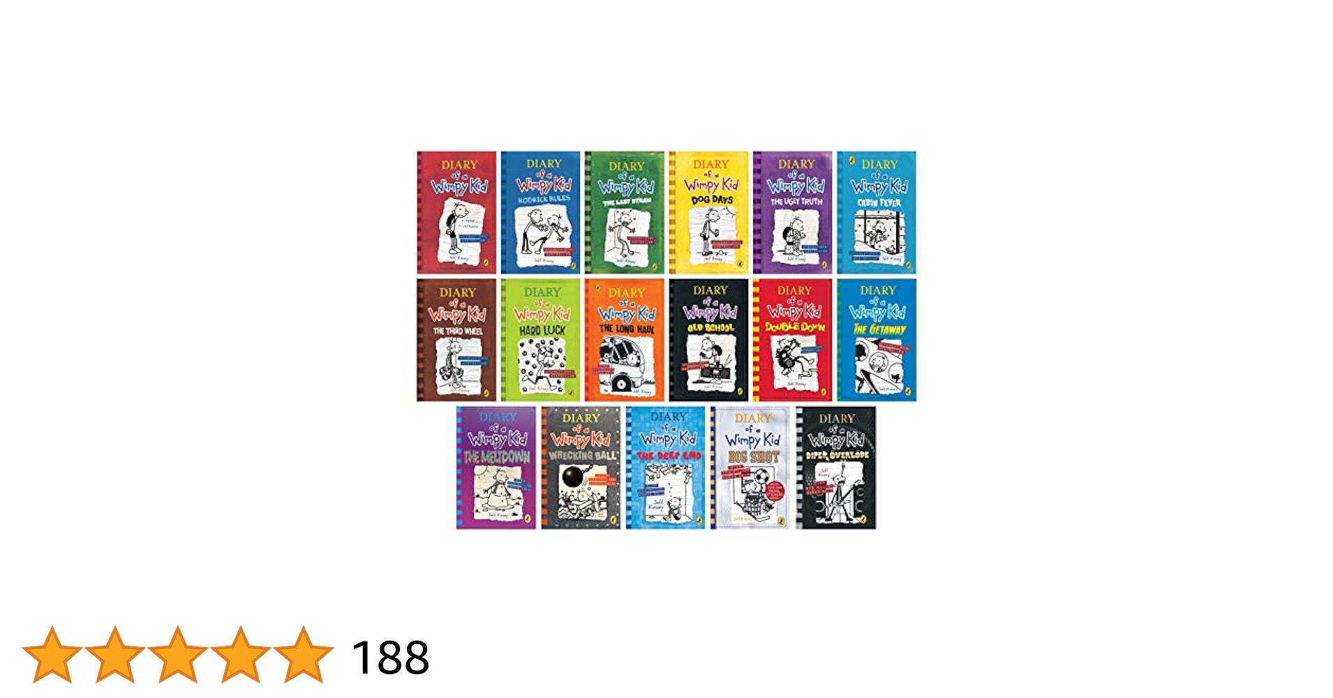 Diary of a Wimpy Kidシリーズ17冊セット ペーパーバック Amazon.com: A Library of a Wimpy kid 1-17 盒裝完整原創全系列
