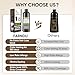 Farndu Dark Brown Hair Dye Shampoo for Women Men, 3 in 1 Hair Color Shampoo Dye for Grey Hair Coverage Champu Para Canas Mujer