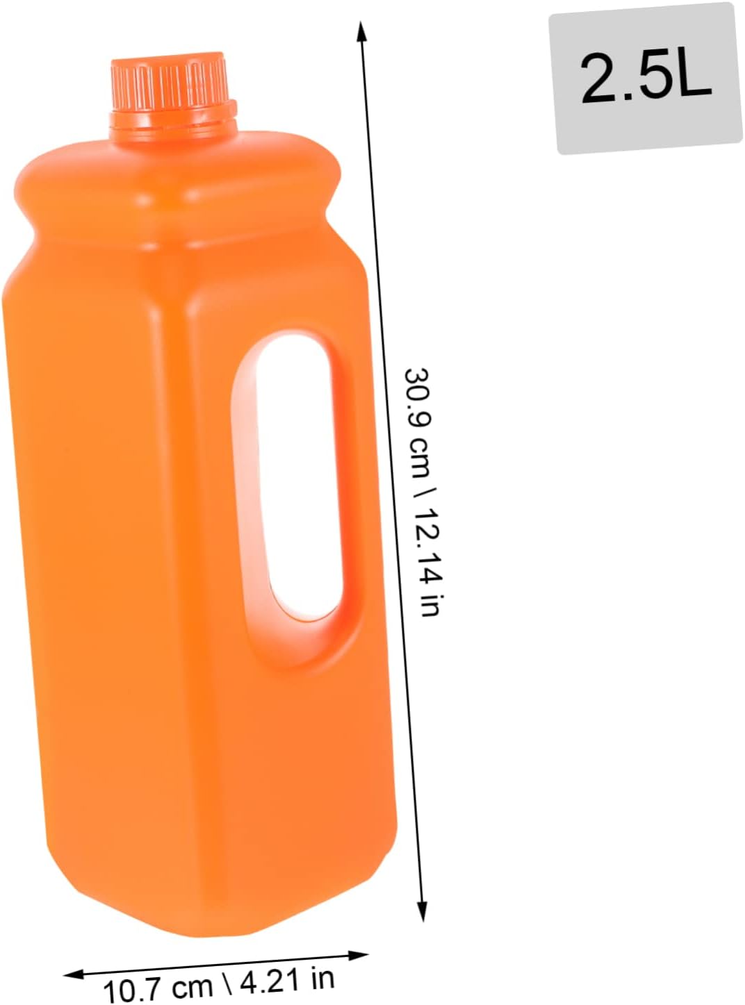 Luxshiny 2pcs Reusable Plastic Storage Jugs with Leak Caps Lightweight Water Storage Containers for Home Laboratory and Chemical Use and Easy to Carry