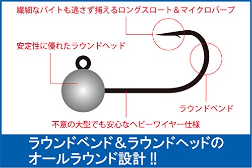 Arukazik Japan(アルカジックジャパン) ジグヘッド ラウンドロック 0.4g #6 25381 2枚目