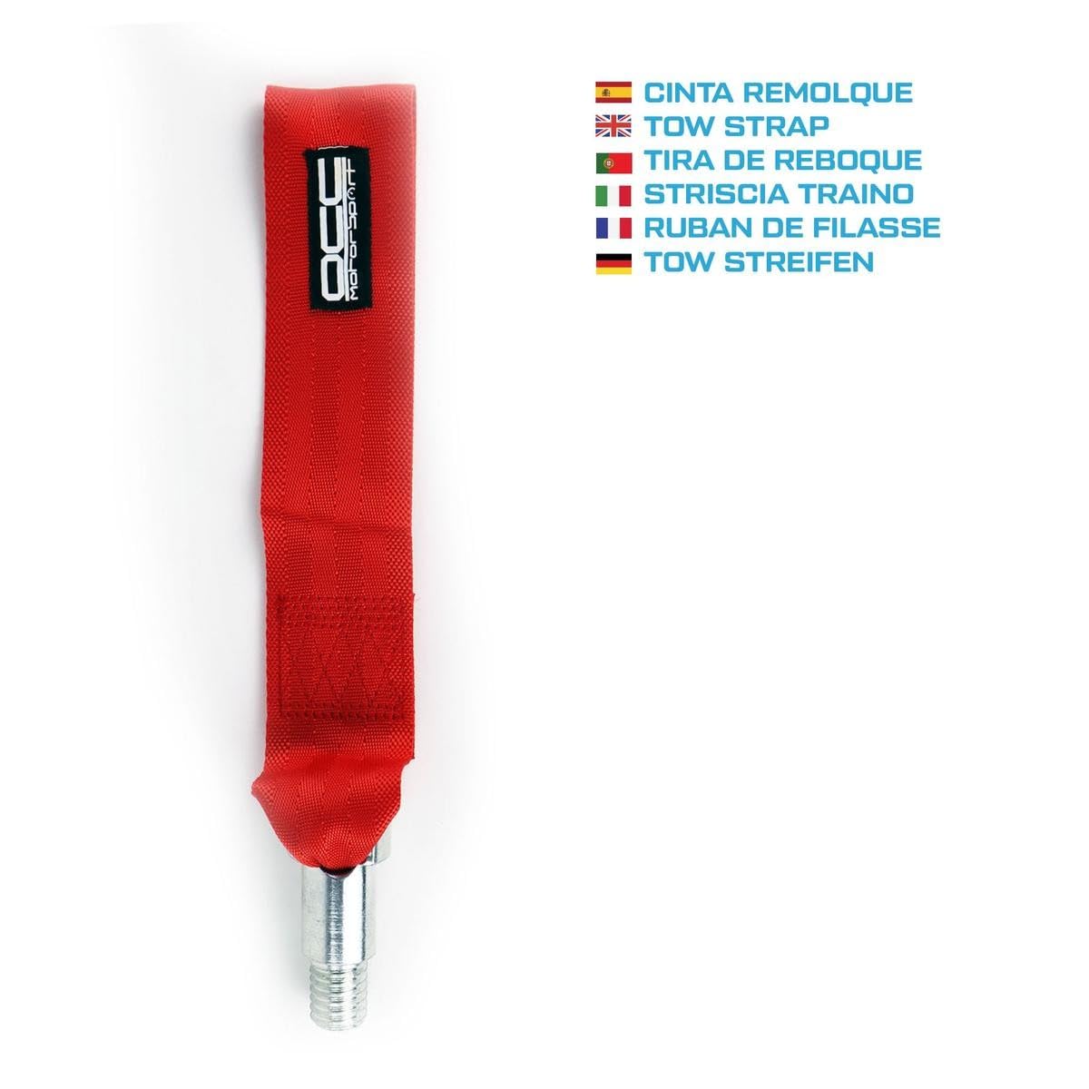Volan Pentru Masini De Curse, OCC Motor Sport, Piele/Aluminiu, 350 Mm Negru Rosu Occvol007