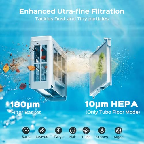 WYBOT C2 Vision Cordless Pool Vacuum, AI Camera Robotic Pool Cleaner with Smart Navigation Route, Powerful Suction, Full Floor to Waterline Cleaning for Inground Ground Pools, Gray Green by WYBOT - Image 7