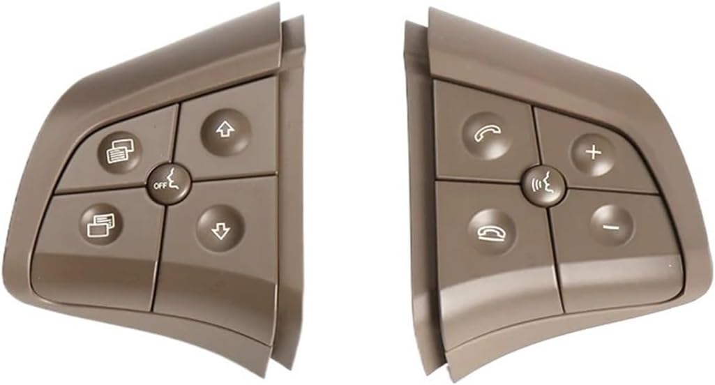 Multi-Function Steering Wheel Switch Button Kit for Mercedes-Benz ML-Class (W164), GL-Class (W164), R-Class (W251) - Compatible with 2006-2009 Models (ML400, ML450, GL400, GL450)(Model A Black)