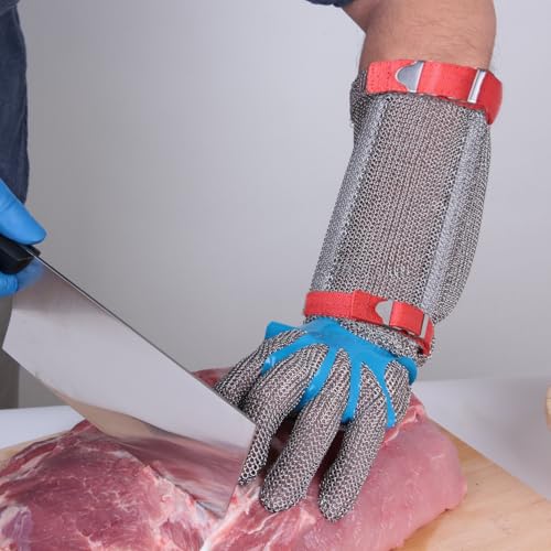 AWIORETON Cut Resistant Stainless Steel Metal Mesh Chainmail Glove Butcher Glove (Medium (Pack of 1)) by AWIORETON - Image 5