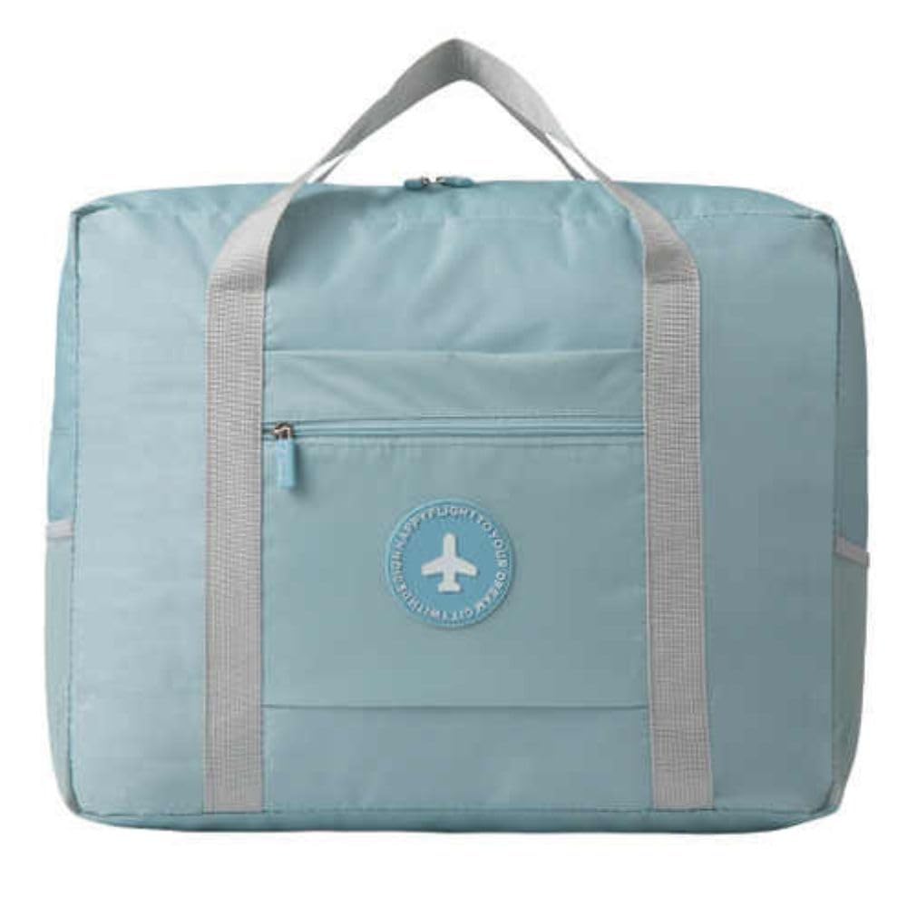 CAVALO – Be Unique Travel Bags for Luggage Spacious with Pockets Foldable Weekender Zipper Duffle Bag, Stylish Handbag Carry on Trolley Bag Waterproof (44 x 18 x 35 cm) (Sky Blue)