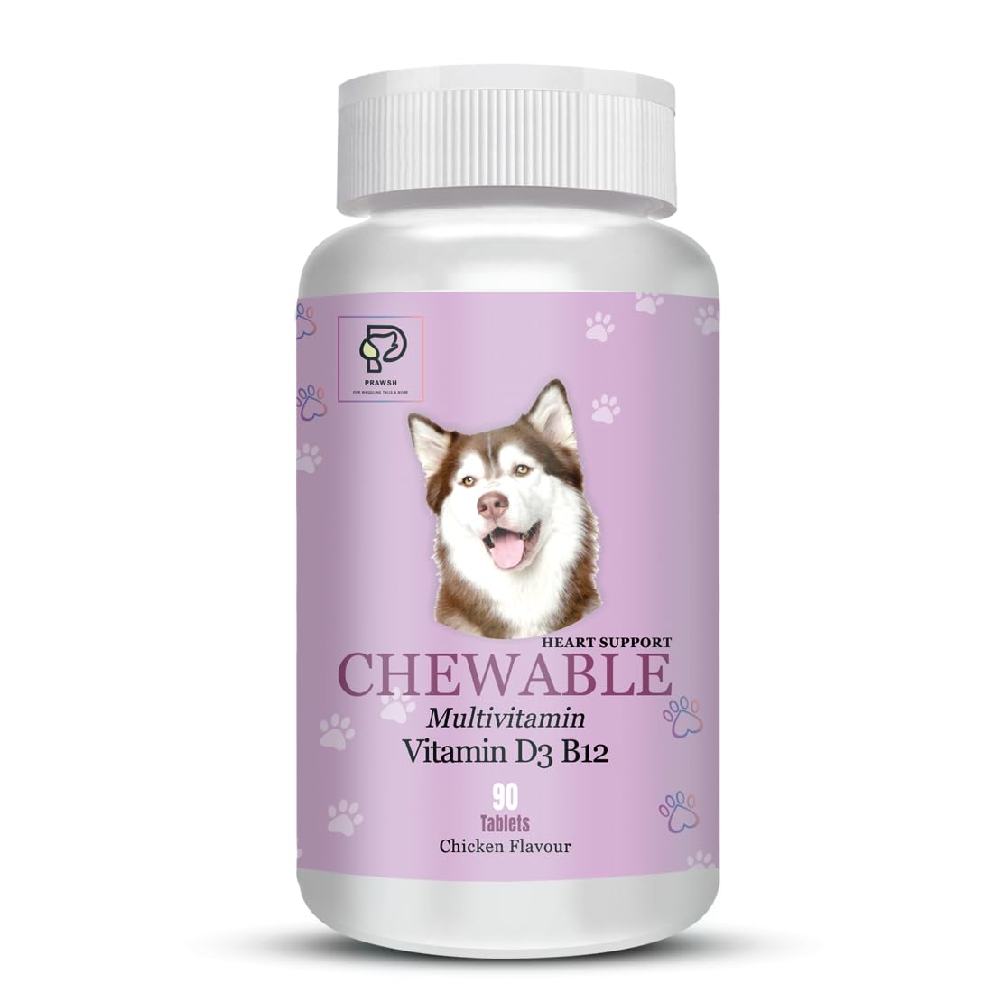 PRAWSH Chicken Flavour Chewable Multivitamin Tablets for Pets with Vitamin D3, B12-90 Tablets (B0D5MJBF1G) Amazon Price History, Amazon Price Tracker