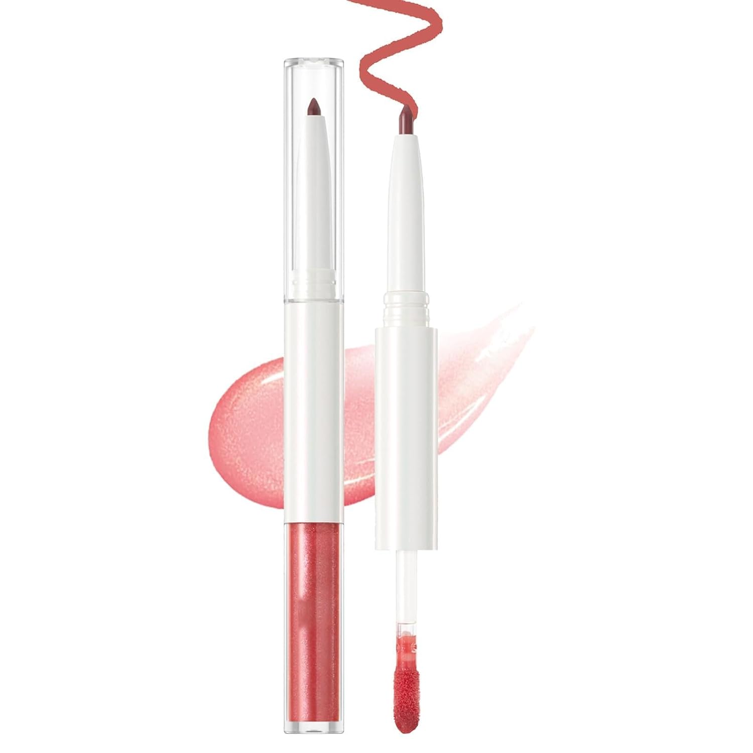 Lip Liner and Gloss Set - High Pigmented Long Lasting Makeup