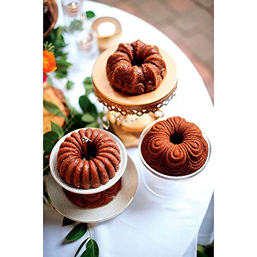 Nordic Ware 91377 Nordicware 9 Cup Bundt Quartet Pan, Gold #TOP2