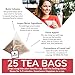 BREWIX, Rooibos Chai Tea Bags (25 Pyramid Tea Bags) Caffeine-Free, Herbal Tea, South African Red Tea | Rooibos, Cardamom, Cinnamon, Black Pepper, Nutmeg, Ginger & Clove