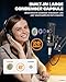 KENBAIDIO XLR Podcast Microphone, Professional Cardioid Studio Condenser Microphone XLR with 26mm Large Diaphragm for Recording, Streaming, Gaming, ASMR, Computer PC Mic Kit with Boom Arm, Pop Filter