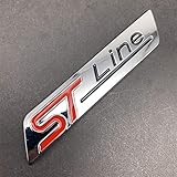 Descripción: JXUS Etiqueta engomada 3D Car de la línea de Metal de ST Badga Emblema Emblema para el Ford F-150 Enfoque Vignale X Line Escape EcoBoost Mondeo St 245 330 Explorer (Colore : 2)