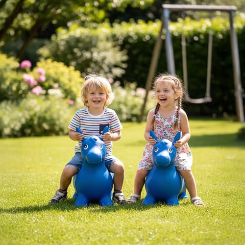 Bouncy Horse - Birthday Gift for 2 Year Old Hopper Horse Inflatable Jumping Animal with Pump (Single) - Image 3
