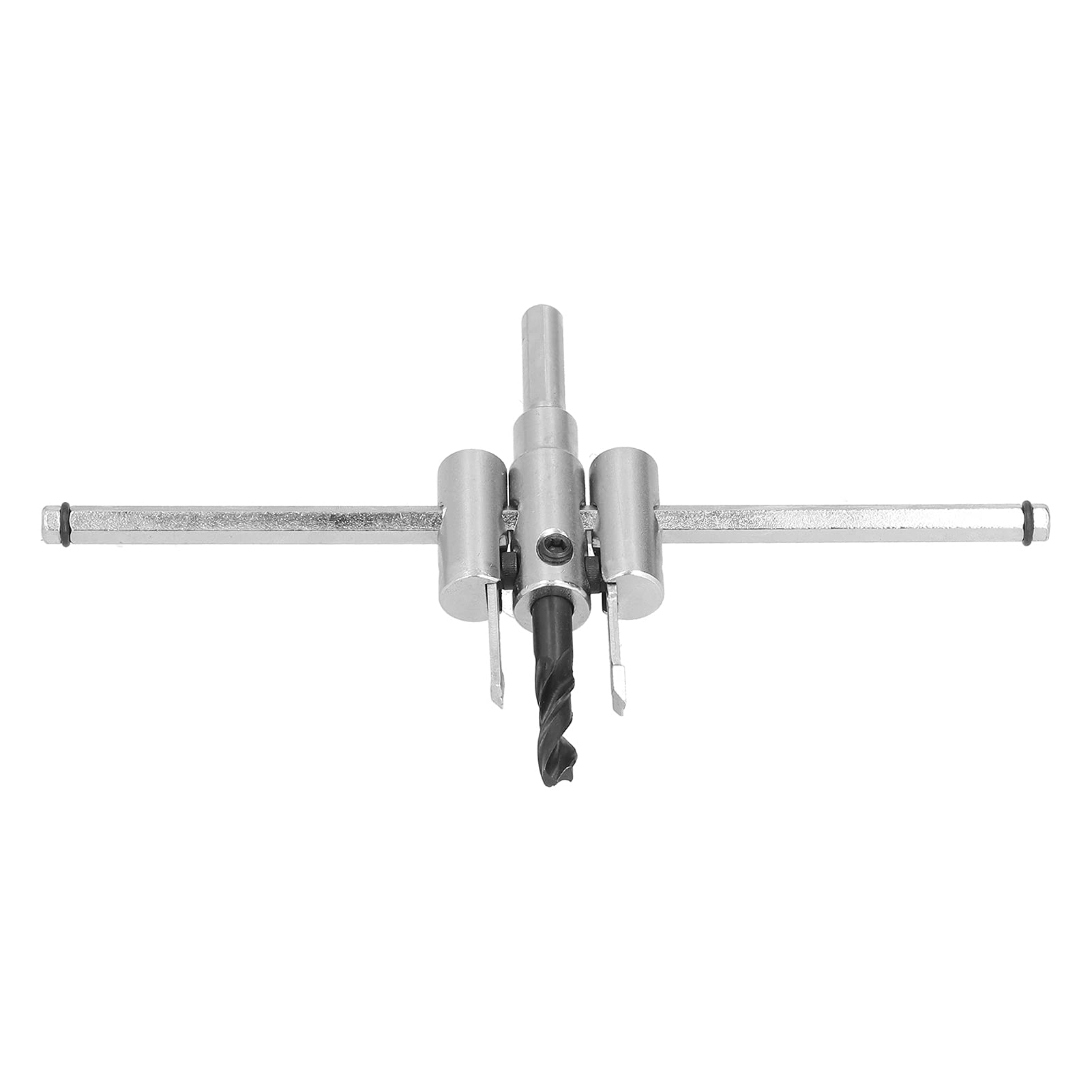 Qcwwy Coupe-trou Circulaire Réglable, Foret à Bois, Outil de Coupe Rond pour Bois, Plastique, Plaques de Plâtre Acryliques, Comprend des Couteaux HM et une Boîte de Transport, Accessoires pour