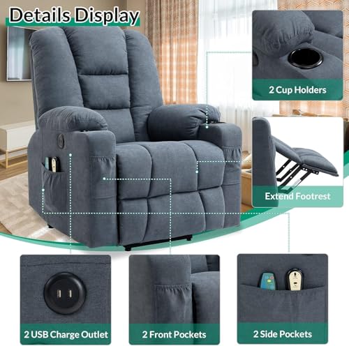 Sillón reclinable con masaje y calor Otro miniatura 5