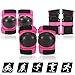 LPYHDWO Protective Gear Set 6 in 1 Knee Elbow Pads Wrist Guards Multi Sports Safety Protection for KidsScooter Skating Cycling(D,M)