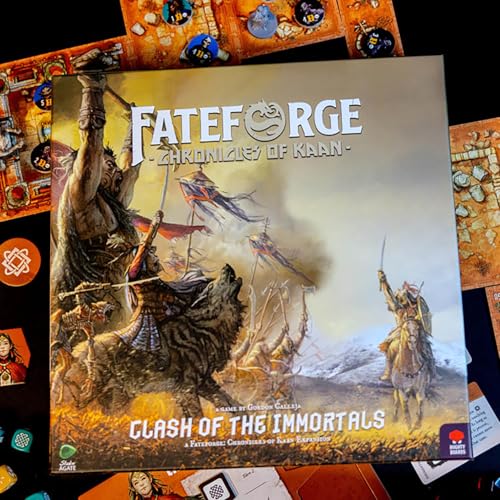 Mighty Boards: Fateforge Chronicles of Kaan: Clash of The Immortals Expansion - Juego de mesa de estrategia cooperativo con app, para edades 14+, 1-4 jugadores miniatura 3