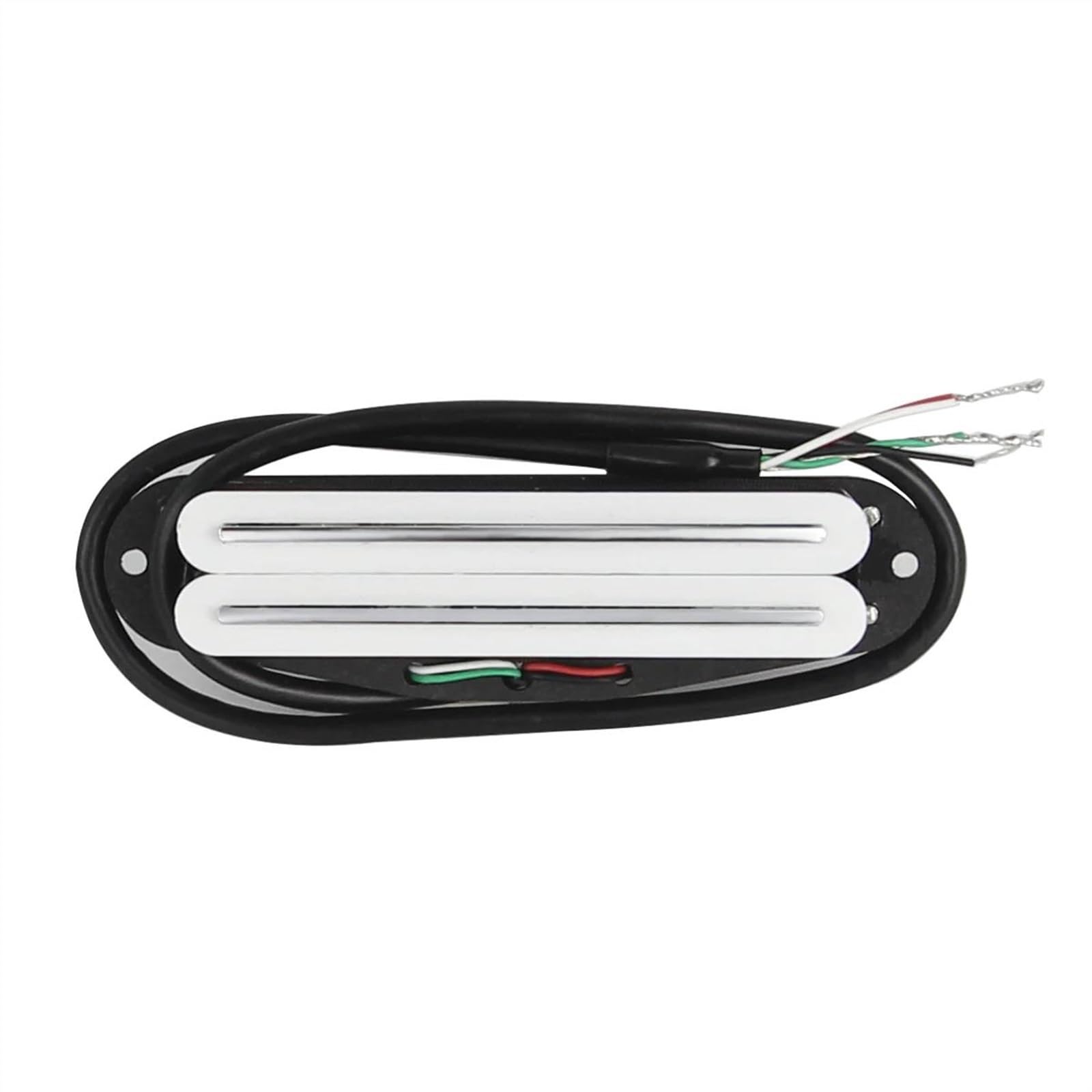 E-Gitarre Pickups Set Weißer Satz Alnico 5 Hot Dual Rails Pickups Mini Humbucker 9K+9K+12K Für SSS-E-Gitarrenteile
