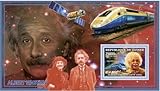 Guinea Albert Einstein, E=MC2, Trains, Satellites Mint NH Stamp GU0603c