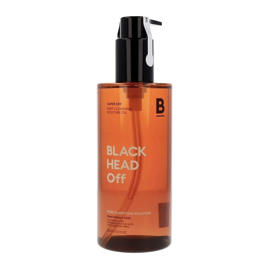 MISSHA - Olio Detergente Super Off Blackhead Off | Elimina impurità e punti neri | Drena i pori | Idratante e naturale | 305 ml, naturale, confezione da 1