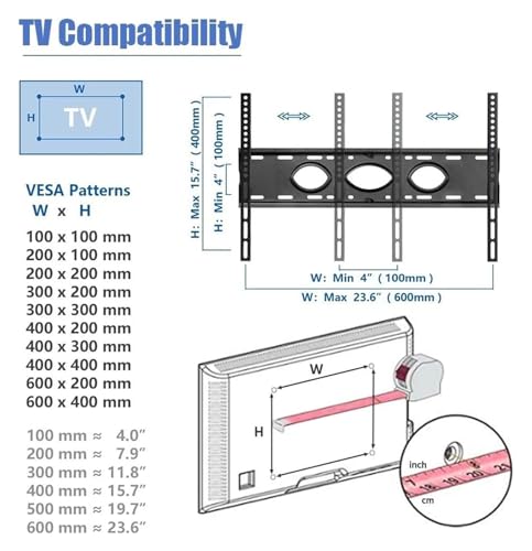 Soporte móvil para TV de 40-75 pulgadas con ruedas y almacenamiento miniatura 7
