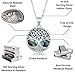 Beaux Bijoux Sterling Silver Natural Abalone Necklace for Women - Tree of Life Pendant - Family Tree Jewelry - Unique Gifts for Women