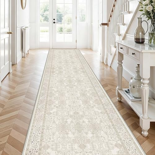 Washable Hallway Runner Rug 3x20: Non Slip Carpet Runners for