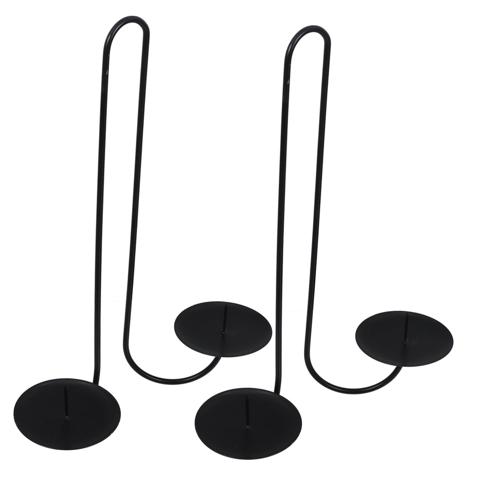 ULDIGI 2pcs Double Arm Wall Sconce Candle Holders Sleek Iron Design for Home Farmhouse and Wedding Decor Modern Wall Candle Holders for Living Room and Fireplace