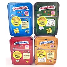 Garbage Pail Kids Topps Food Fight Blue, Green, Red & Orange Set of 4 Trading Card Collector Tins